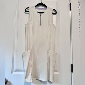 Sleeveless Cream Golf Dress